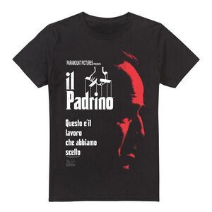 The Godfather Mens Italian Profile T-Shirt / Black